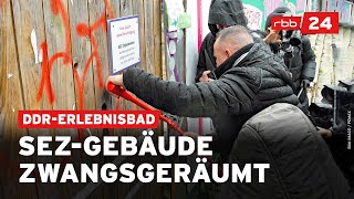 Streit um Immobilie DDRErlebnisbad SEZ mit Polizei geräumt [upl. by Anitnatsnoc]