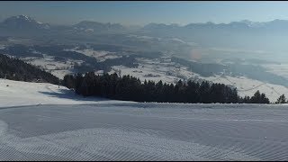 Bolsterlang Ski  Schöne Abfahrt im Allgäuer Bolsterlang Talabfahrt [upl. by Hanas]