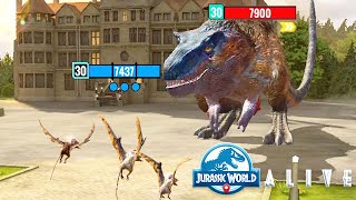 ALANKYDACTYLUS vs LORD LYTHRONAX JURASSIC WORLD ALIVE [upl. by Tandy]