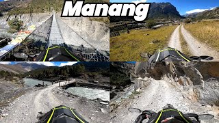 Day 4 Tal to Manang One of the Most DEngerous Road Nepal Ride [upl. by Renba838]