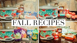 4 SUPER EASY amp TASTY FALL CROCKPOT RECIPES ON A BUDGET  THE SIMPLIFIED SAVER [upl. by Adelice734]