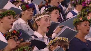 Ukrainian national anthem  2023 Latvian Song and Dance Festival [upl. by Rephotsirhc642]