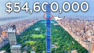 Inside a 54600000 Billionaires Row NYC Penthouse with Amazing City Views [upl. by Lebisor]