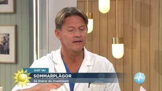 Doktor Mikael quotEn allergisk reaktion är livsfarligt  så här agerar duquot  Nyhetsmorgon TV4 [upl. by Ynnol]