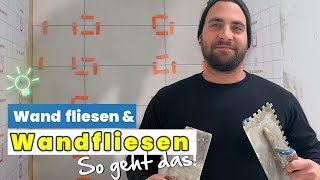 WANDFLIESEN selber verlegen DAS SIND DIE TIPPS vom Fliesenleger  ToolGroup [upl. by Ettecul]