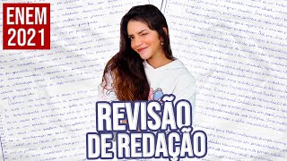 🔥REVISÃO DE REDAÇÃO PARA O ENEM 2021 Débora Aladim [upl. by Abehs]