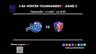 Highlights 2° BA Winter Tournament 2023  Game 2  My Basket Genova vs Sp Club Porto SantElpidio [upl. by Readus]