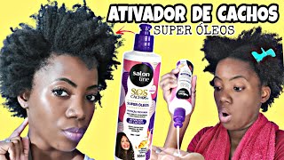 COMO DEFINIR CABELO CRESPO COM ATIVADOR DE CACHOS SUPER ÓLEOS NUTRITIVO Salon line [upl. by Lletnom403]