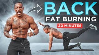 20 Minute Back FAT BURNING WorkoutNo Equipment [upl. by Fesuy]