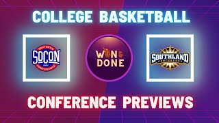 College Basketball Conference Previews  SoCon Preview  Southland Conference Preview [upl. by Lupiv]