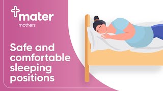 Safe and comfortable sleeping positions during pregnancy │Mater Mothers [upl. by Yelrihs]