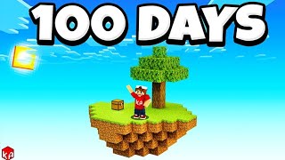 I Survived 100 Days in SKYBLOCK Minecraft GamerMonjil [upl. by Dry344]