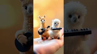 MiniAlpaka MaxiMusik 🎸🎹🐑 cuteanimals ai funny lustig minianimals shorts [upl. by Vaish690]