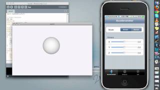 Aura  Connecting iPhones Accelerometer and Processing [upl. by Emanuel971]