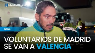 Voluntarios de servicios de limpieza madrileños se van a Valencia [upl. by Furey10]