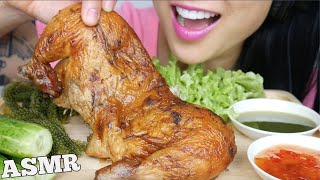 ASMR ROTISSERIE CHICKEN  SEAGRAPES EATING SOUNDS NO TALKING  SASASMR [upl. by Enaoj]