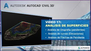 CIVIL 3D 17 ANALISIS DE SUPERFICIES  OTROS [upl. by Calva]