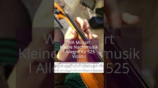 Eine Kleine Nachtmusik by WA Mozart violin lesson shorts [upl. by Dominick255]