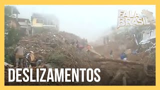 Chuva forte provoca destruição e deslizamentos em Petrópolis RJ [upl. by Juliano]