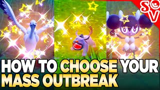 How to Choose Your Mass Outbreak in Pokemon Scarlet and Violet [upl. by Gerry42]