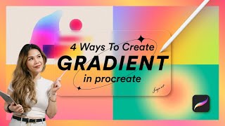 An Easy Guide for Procreate Beginners Discover 4 Ways to Create Gradients 🌈 [upl. by Amlus]