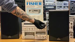 FISHER CAM300 Vintage 80er Stereo Amplifier amp FISHER CRM300 Tape deck amp FISHER FMM300 Tuner [upl. by Vigen261]