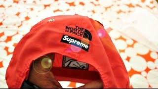 Trying on SUPREME X NORTH FACE STEEP TECK CAP  FULL REVIEW [upl. by Urbai101]