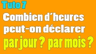 Tuto 7  Combien dheures peuton déclarer à Pole Emploi [upl. by Hyams]