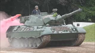 TANKFEST 2024 Show Opening featuring Leopard I Tank Warrior FV515 and Bergepanzer [upl. by Nosyla]