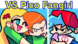 Friday Night Funkin VS Sun  Pico Fangirl FULL WEEK  Cutscenes amp All Endings  BF amp Pico FNF Mod [upl. by Vig]