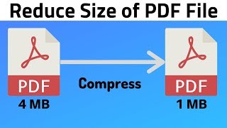 How to Compress PDF File Size  Reduce Size of PDF File [upl. by Dennet]