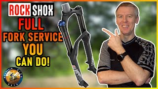 Rockshox Lyrik  Full Fork Service that YOU can do and SAVE money [upl. by Bili]