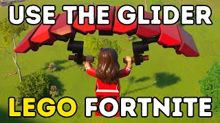 How To Use The Glider In LEGO Fortnite [upl. by Etheline]