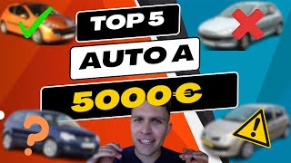 5 AUTO SOTTO 5000€ [upl. by Purdy]