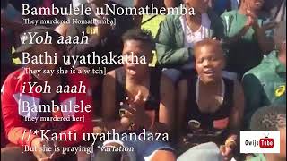 Bambulele uNomathemba  LYRICS amp TRANSLATIONS  Learn Gwijo [upl. by Steinway]