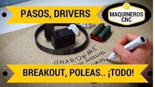 Cómo Configurar tu CNC de Principio a Fin Husillos Poleas Drivers Pasos y Mach3 [upl. by Orten]