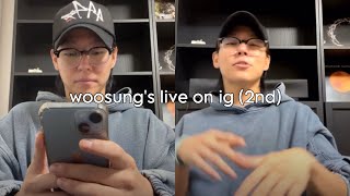 woosung’s live on ig 1005 2nd live [upl. by Hnil]