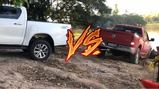 DODGE RAM VS HILUX 💥 [upl. by Eitsrik794]