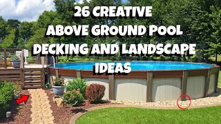 26 Creative and Easy Above Ground Pool Decking and Landscaping Ideas [upl. by Adnoma197]