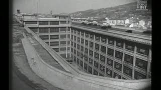 Amazing classic film of the Fiat Lingotto factory with the rooftop test track [upl. by Ahser]