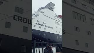 Cruise ferry operated by DFDSOslo sea portvision voyageTravelShorts [upl. by Earized719]