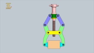 Lever Type Screw Actuated Clamp Mechanism 11 [upl. by Farrington600]