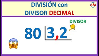 📌 DIVISIÓN con DECIMALES en el DIVISOR  Super fácil 😊  Ejercicio N° 2 [upl. by Dlnaod712]