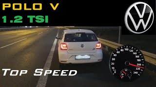 VW POLO 2015 12 TSI 90hp 0211 kmh Acceleration amp Top speed [upl. by Naugal]