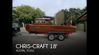 SOLD Used 1935 ChrisCraft 18 Utility in Austin Texas [upl. by Dav]