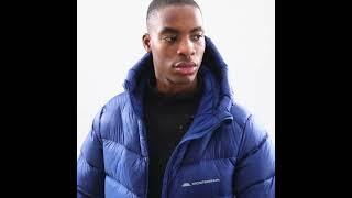 MONTERRAIN Shiny Everest Down Puffer Jacket Navy Blue Men  FootAsylum [upl. by Calendre404]