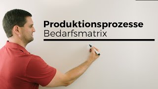 Produktionsprozesse Bedarfsmatrix Matrizen RZE mit Parameter  Mathe by Daniel Jung [upl. by Cirilo]