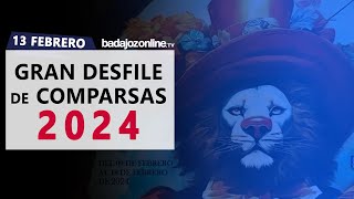 Gran Desfile de Comparsas 2024 del Carnaval de Badajoz [upl. by Spiegleman642]