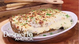 Receta de pastel de carne relleno de lasaña [upl. by Ailssa]