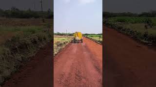 Road watering after compaction Subgrade Formation civilengineering Preparation of subgrade [upl. by Bena209]